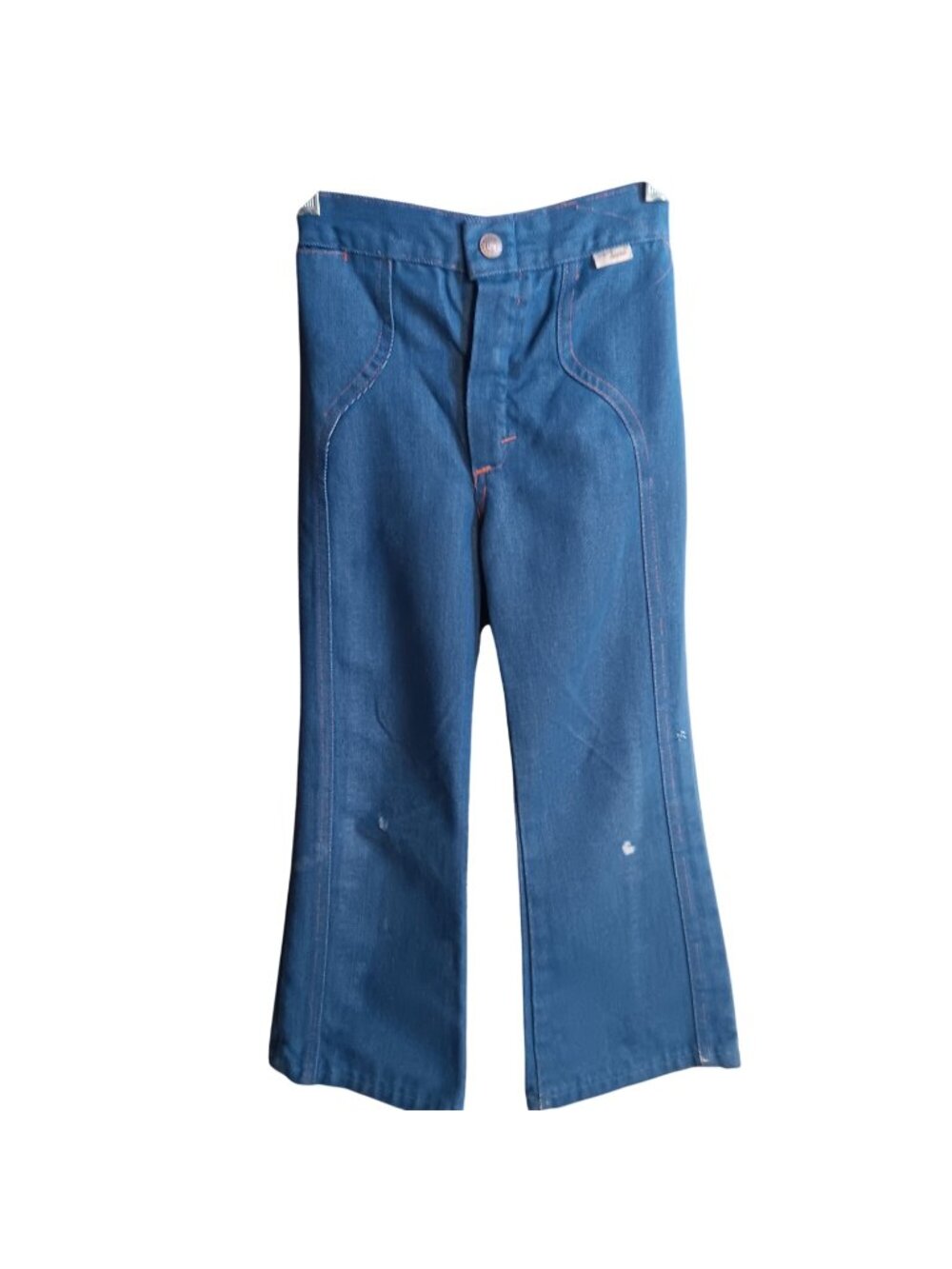 4T 18x19 Jeans Vintage Super Denim Kids 70's Flared Legs & Contrast Stitching